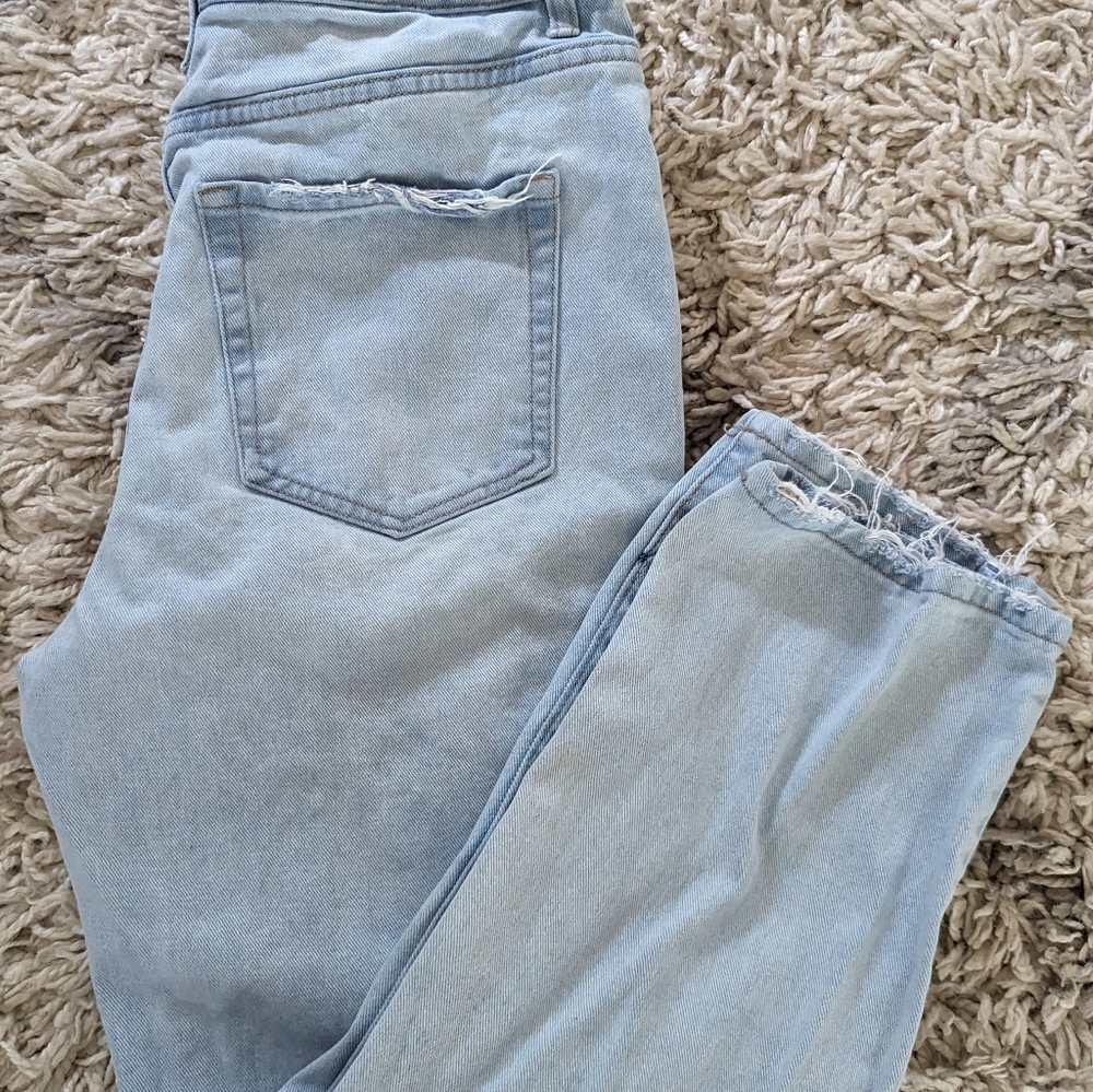 Distressed Mom Jeans